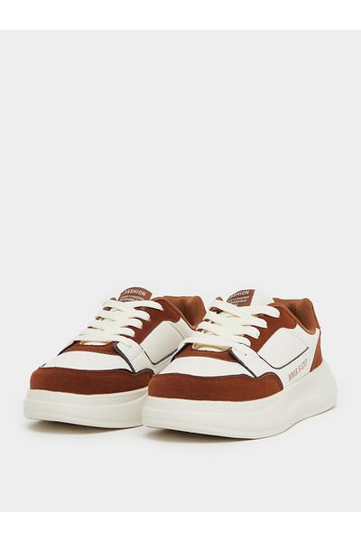 Styli Color Block Platform Lace Up Sneakers