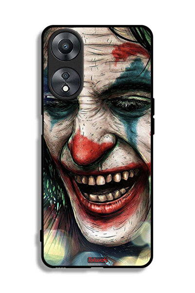 Tolwak غطاء حماية لهاتف Oppo A58 5G بطبعة وجه الجوكر الضاحك