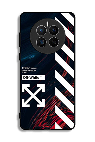 Tolwak Huawei Mate 50E Protective Case Cover Off White Sticker