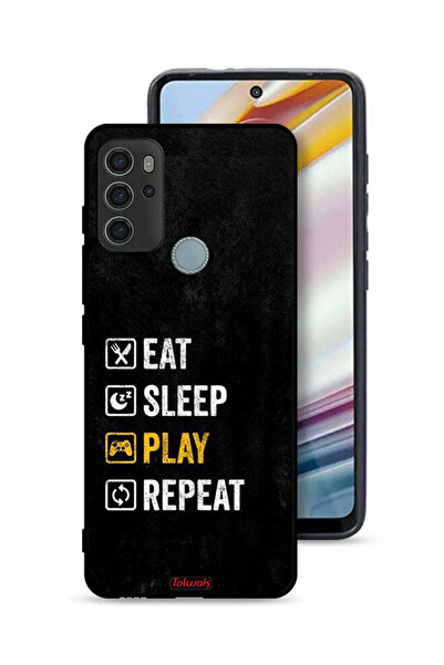 Tolwak غطاء حماية موتورولا موتو جي 60 إس، تناول الطعام، النوم، اللعب، التكرار