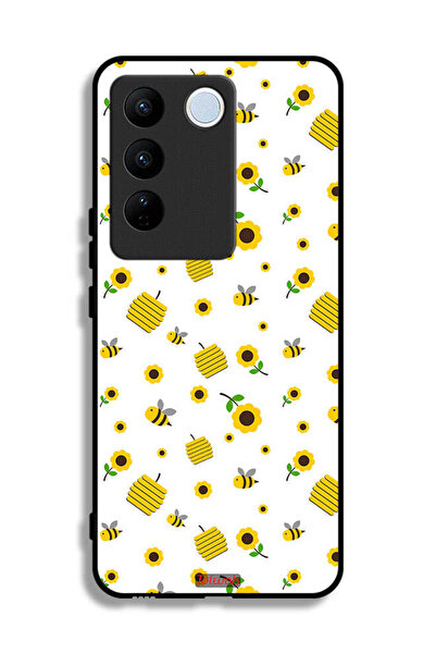 Tolwak غطاء حماية لهاتف Vivo S16e بنقشة عباد الشمس والنحل