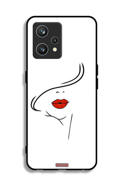 Tolwak غطاء حماية لهاتف Realme 9 Pro Plus برسومات وجه فتاة