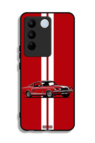 Tolwak Vivo V27 Pro Protective Case Cover Vintage Car Abstract Art
