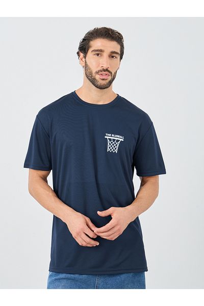 Styli Back Graphic Print Crew Neck Oversized T-Shirt