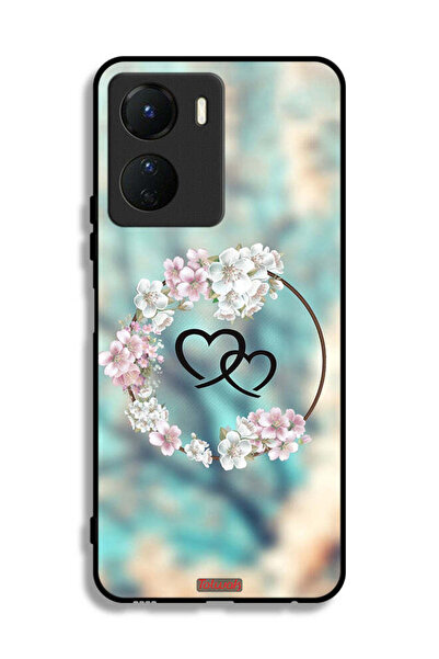 Tolwak غطاء حماية لهاتف Vivo Y16 بتصميم قلوب في فن الخاتم