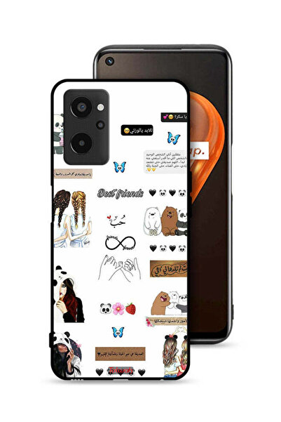 Tolwak Realme 9i 4G Protective Case Cover Arabic Quotes And Stickers