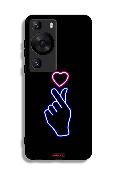Tolwak غطاء حماية لهاتف هواوي P60 Pro بتصميم قلب سريع