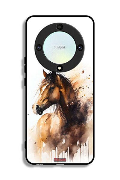 Tolwak غطاء حماية لهاتف Honor X9a - فن تجريدي للخيول