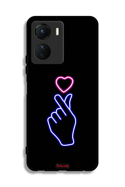 Tolwak غطاء حماية لهاتف Vivo Y16 بتصميم قلب سريع
