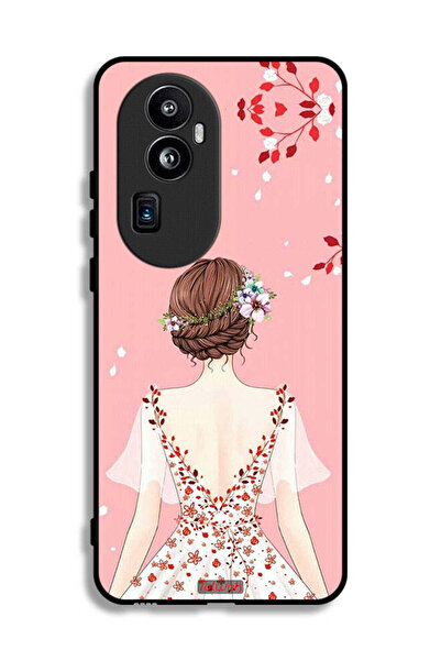 Tolwak غطاء حماية لهاتف Oppo Reno10 Pro Plus برسومات فتاة واقفة