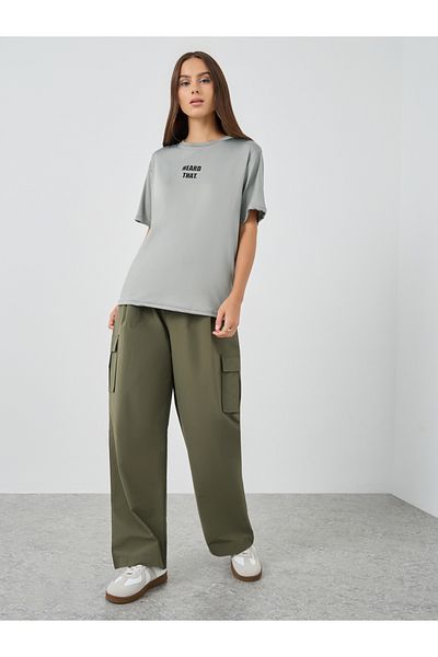 Styli Slogan Print Regular Fit T-Shirt