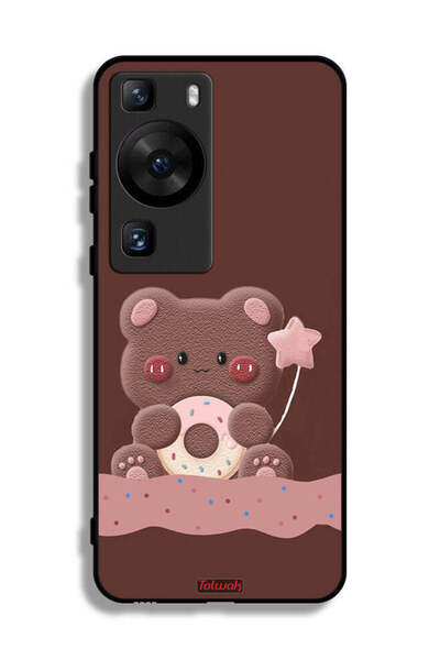 Tolwak غطاء حماية لهاتف هواوي P60 برو بتصميم دب الدونات