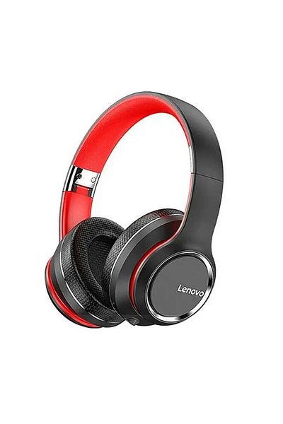 divendi-ro On-Ear Wireless Gaming Headset, Lenovo, HD200, Bluetooth 5.0, Foldable, Black-Red
