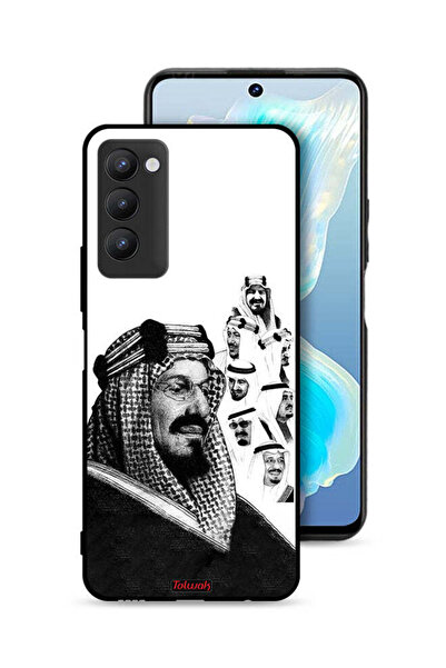 Tolwak غطاء حماية لهاتف تكنو كامون 18، ملصق فني أبيض وأسود لملوك المملكة العر...
