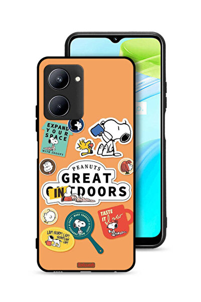 Tolwak غطاء حماية لهاتف Realme C33 بملصقات الفول السوداني