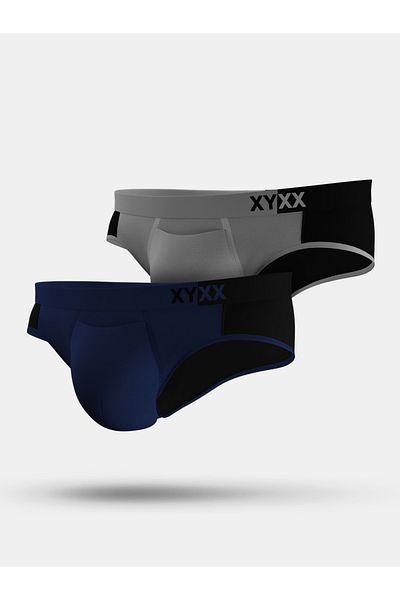 XYXX By Styli Pack of 2 - Colorblock Modal Briefs