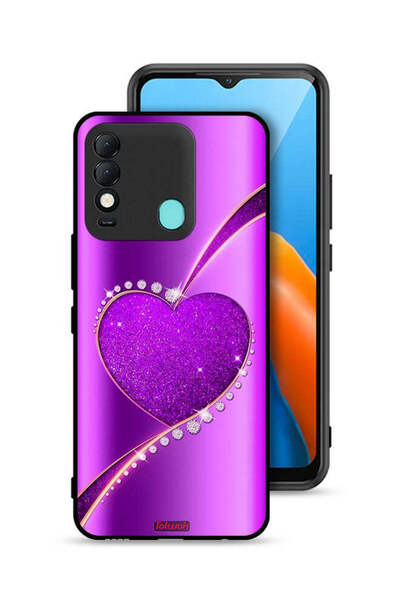 Tolwak غطاء حماية لهاتف تكنو سبارك 8 بتصميم قلب لامع