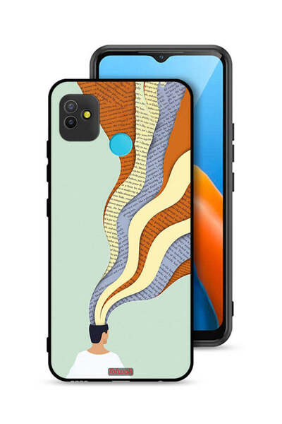 Tolwak غطاء حماية لهاتف تكنو بوب 5 بتصميم فني مع رسومات داتا إن مايند