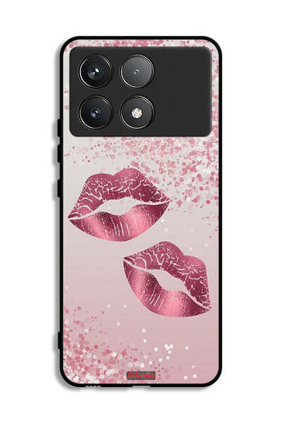 Tolwak Xiaomi Poco F6 Pro Protective Case Cover Glitter Lips
