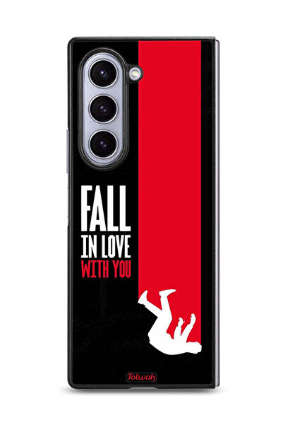 Tolwak غطاء حماية لهاتف Samsung Galaxy Z Fold6 بتصميم "وقع في حبك"