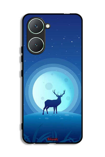 Tolwak غطاء حماية لهاتف Vivo Y03 4G بتصميم غزال