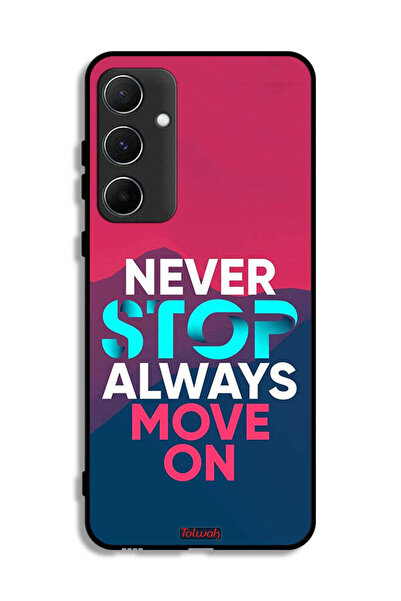 Tolwak غطاء حماية لهاتف Samsung Galaxy A55 5G، لا تتوقف أبدًا، تحرك دائمًا
