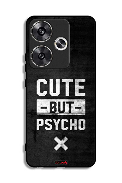 Tolwak Xiaomi Poco F6 5G Protective Case Cover Cute But Psycho