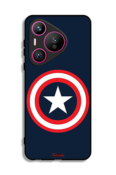 Tolwak غطاء حماية لهاتف هواوي بيورا 70 كابتن أمريكا