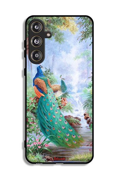Tolwak غطاء حماية لهاتف سامسونج جالاكسي F55 5G بنقشة الطاووس