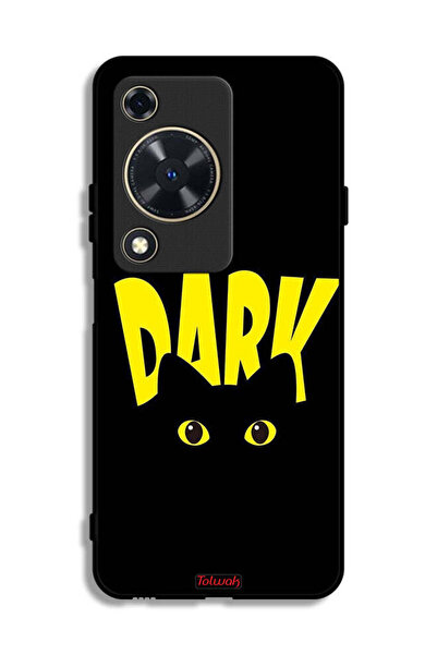 Tolwak غطاء حماية لهاتف هواوي إنجوي 70 - قطة داكنة