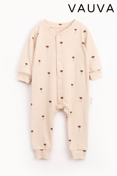 Vauva Baby Kids Girls Boys Snap Closure Romper Seasonal Long Sleeve Printed Romper
