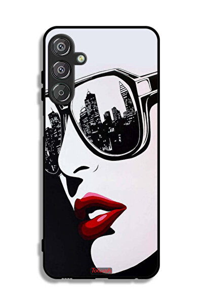 Tolwak غطاء حماية لهاتف سامسونج جالاكسي M15 5G برسومات فنية تجريدية لوجه فتاة