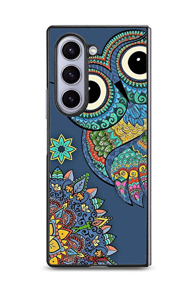 Tolwak غطاء حماية لهاتف سامسونج جالاكسي زد فولد 6 بتصميم بومة زهرية