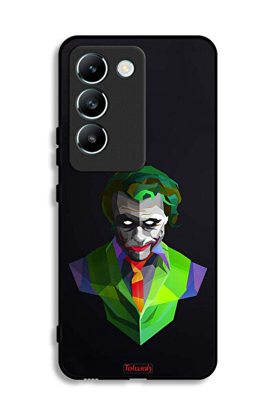 Tolwak غطاء حماية لهاتف Vivo V30 Lite 4G بطبعة فن تجريدي للجوكر