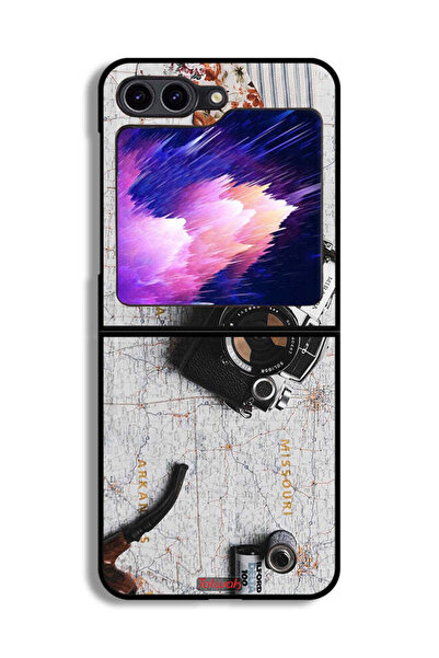 Tolwak غطاء حماية لهاتف Samsung Galaxy Z Flip6 بكاميرا كلاسيكية