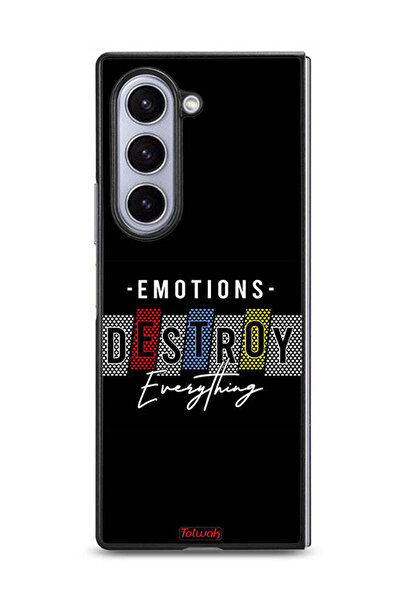 Tolwak غطاء حماية لهاتف سامسونج جالكسي زد فولد 6 - العواطف تدمر كل شيء