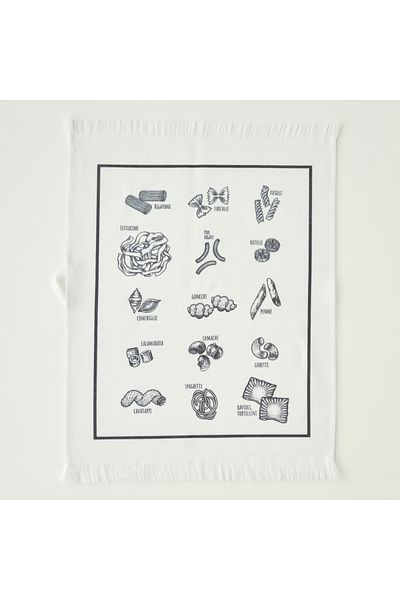 Bella Maison Spaghetti Cotton Drying Cloth 2 Pcs Black-White (40X50 cm)