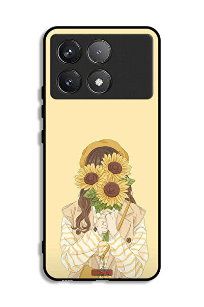 Tolwak غطاء حماية لهاتف شاومي بوكو F6 برو مع طباعة عباد الشمس