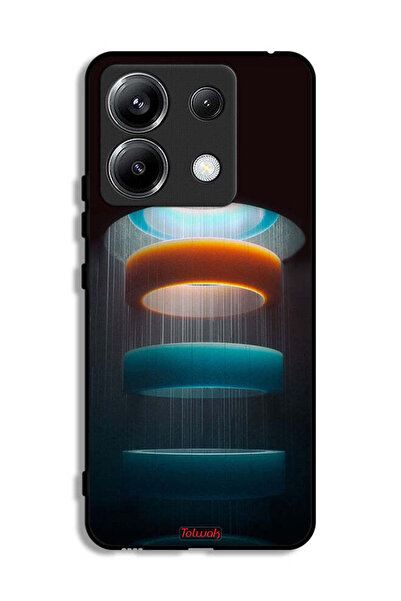 Tolwak غطاء حماية لهاتف شاومي ريدمي نوت 13 برو 5G بنمط فني حلقات