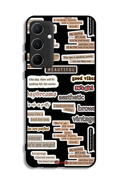 Tolwak Samsung Galaxy A55 5G Protective Case Cover Beautiful Quotes Stickers