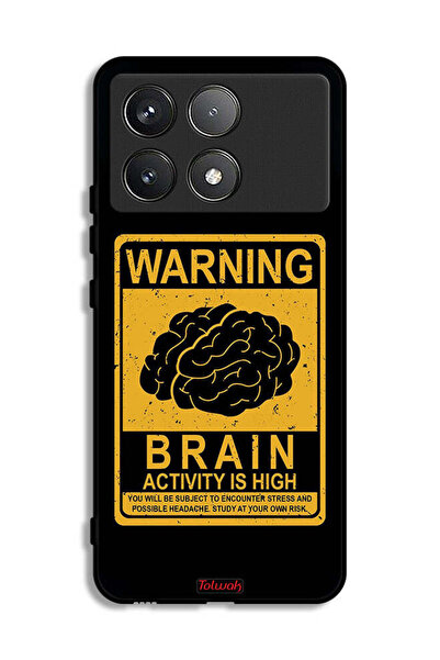 Tolwak جراب حماية Xiaomi Poco F6 Pro تحذير من نشاط الدماغ المرتفع