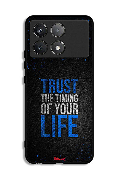 Tolwak جراب حماية لهاتف Xiaomi Poco F6 Pro ثق في توقيت حياتك