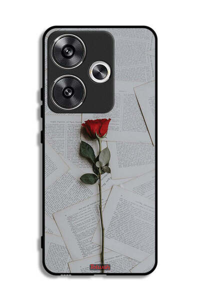 Tolwak غطاء حماية لهاتف Xiaomi Poco F6 5G وردي على ورق