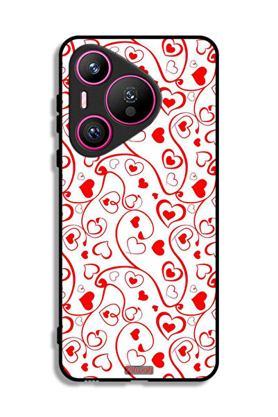 Tolwak غطاء حماية لهاتف هواوي بيورا 70 بنقشة قلوب