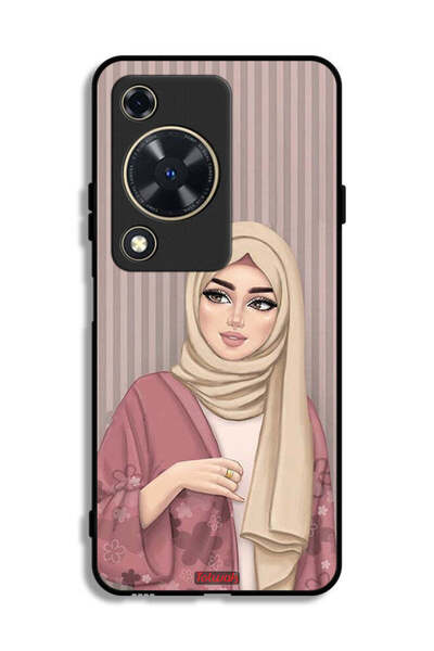 Tolwak غطاء حماية لهاتف هواوي إنجوي 70 برسومات فتاة محجبة