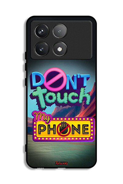 Tolwak Xiaomi Poco F6 Pro Protective Case Cover Do Not Touch My Phone