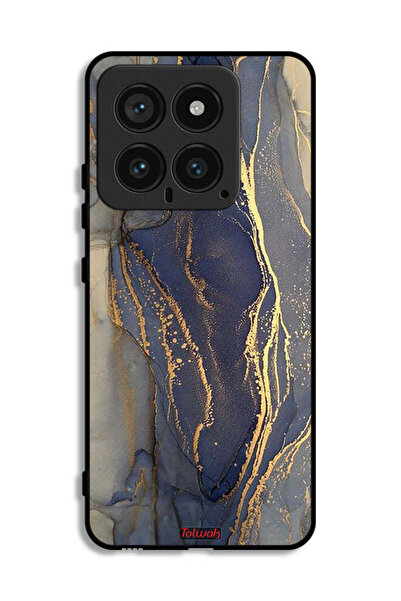 Tolwak غطاء حماية لجهاز شاومي 14 بنمط رخامي لامع