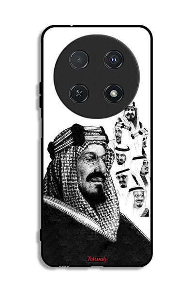 Tolwak غطاء حماية لهاتف هواوي نوفا 12i، ملصق فني أبيض وأسود لملوك المملكة الع...