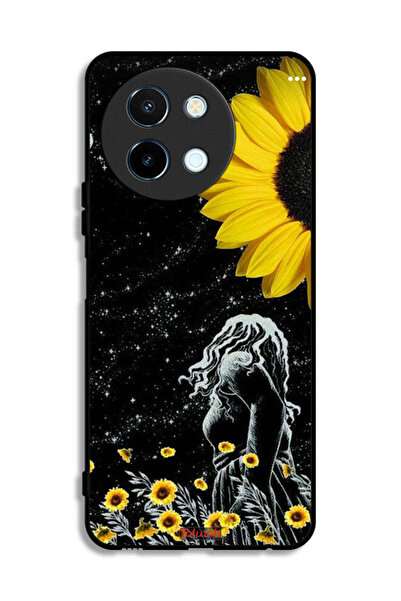 Tolwak Vivo Y38 5G Protective Case Cover Girl Look At Moon Art