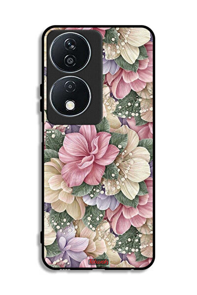 Tolwak غطاء حماية عالي الجودة مزين بالزهور لهاتف Honor X7b 5G